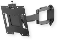 Peerless SA740P SmartMount Articulating TV and Flat Panel Display Mount; Black; Includes all necessary wall and display attachment hardware; Design is UL listed and tested to four times stated load capacity; Retracts to hold display just 3.03" (77mm) from the wall; ±90 degree of pivot allows for perfect display positioning; UPC 735029237327 (SA740P  SA740-P SA740P-SMARTMOUNT SA740PSMARTMOUNT SA740PPEERLESS SA740P-PEERLESS)  