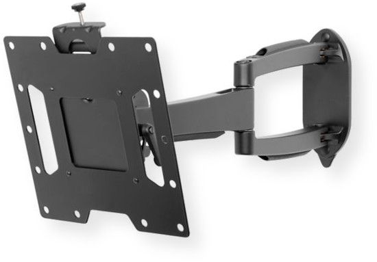 Peerless SA740P SmartMount Articulating TV and Flat Panel Display Mount; Black; Includes all necessary wall and display attachment hardware; Design is UL listed and tested to four times stated load capacity; Retracts to hold display just 3.03