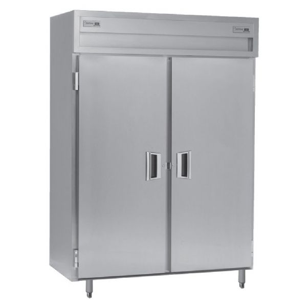 Delfield SADFP2-S Solid Door Dual Temperature Reach In Pass-Through Refrigerator / Freezer, 15 Amps, 60 Hertz, 1 Phase, 115 Volts, Doors Access, 49.92 cu. ft. Capacity, 24.96 cu. ft. Capacity - Freezer, 24.96 cu. ft. Capacity - Refrigerator, Top Mounted Compressor Location, Stainless Steel and Aluminum Construction, Swing Door Style, Solid Door Type, 1/2 HP Horsepower - Freezer, 1/4 HP Horsepower - Refrigerator, 2 Number of Doors, UPC 400010728626 (SADFP2-S SADFP2 S SADFP2S)