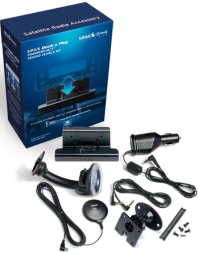 Audiovox SADV2 Dock & Play PowerConnect Second Vehicle Kit, Complete vehicle kit fits with all SIRIUS dock & play radios, Backwards compatible with older units as long as the cigarette lighter adapter from that unit is used, Stereo audio output to connect to vehicle audio system, PowerConnect adapter with built-in FM transmitter, UPC 884720011788 (SA-DV2 SAD-V2 SADV-2 SADV 2)