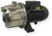 Saer 10375330 Model M 97 Self Priming Jet Pump, 0.75 HP, 1 PH, 115 V, 60 HZ, NPT Tread, Brass Impeller, Stainless Steel; Nozzle and venturi being housed in the pump body; Self prime function; Maximum Flow 954 gallons per hour; Heads up to 148 feet; Liquid quality required: clean free from solids or abrasive substances and non aggressive; Maximum working pressure 64 psi; UPC 680051603391 (10375330 SAER10375330 M-97 M97 M-97 SAER SAERM-97 M97-PUMP M-97-PUMP) 