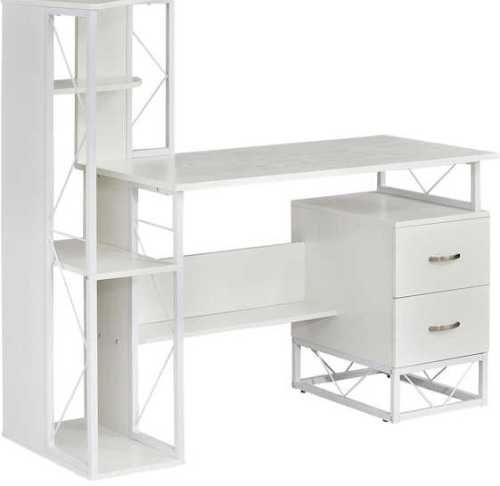 Safco 1002WW SOHO Storage Desk with Shelves, 29.75