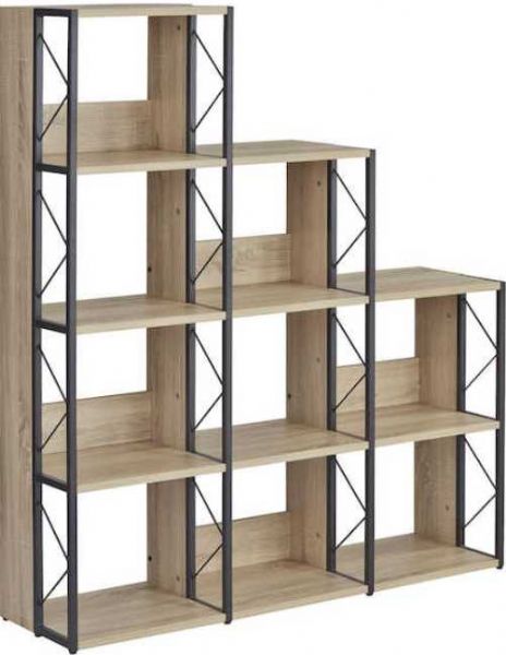 Safco 1003BN Soho Multi-Height Bookcase, 11 Lbs Capacity - Shelf, 100 Lbs Capacity - Weight, Nine-shelf bookcase for lots of storage, Complements entire line of SOHO series for workspace cohesion, 50
