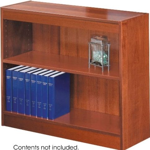 Safco 1501CY Square-Edge Veneer Bookcase, 11.75