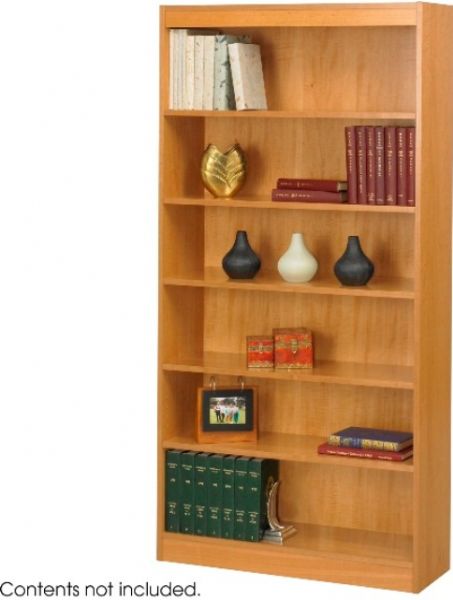 Safco 1505LO Square-Edge Veneer Bookcase, 3/4