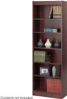 Safco 1512MH Veneer Baby Bookcase, 6 Shelf quantity, 1/8", 3/4" Material Thickness, 1.25" Shelf Adjustability, 100 lbs. Capacity - Shelf, 12" W x 12" D x 72" H, UPC 073555151220, Mahogany Color (1512MH  1512-MH 1512 MH SAFCO1512MH SAFCO-1512MH SAFCO 1512MH) 