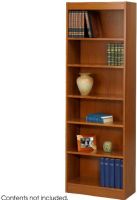Safco 1512MO Veneer Baby Bookcase, 6 Shelf quantity, 1/8", 3/4" Material Thickness, 1.25" Shelf Adjustability, 100 lbs. Capacity - Shelf, 12" W x 12" D x 72" H, UPC 073555151206, Medium Oak Color (1512MO 1512-MO 1512 MO SAFCO1512MO SAFCO-1512MO SAFCO 1512MO) 