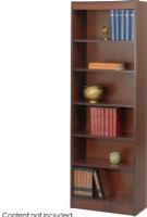Safco 1512WL Veneer Baby Bookcase, 6 Shelf quantity, 1/8", 3/4" Material Thickness, 1.25" Shelf Adjustability, 100 lbs. Capacity - Shelf, 12" W x 12" D x 72" H, UPC 073555151213, Walnut Color (1512WL 1512-MO 1512 MO SAFCO1512WL SAFCO-1512WL SAFCO 1512WL) 