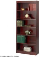 Safco 1513MH Veneer Baby Bookcase, 6 Shelf Quantity, Standard shelves hold up to 100 lbs, Offered in three widths and two heights, Shelves are 11.75" deep and adjust in 1.25" increments, 1/8", 3/4" Material Thickness, 100 lbs. Capacity - Shelf, 30" W x 12" D x 72" H, Mahogany Color, UPC 073555151329 (1513MH 1513-MH 1513 MH SAFCO1513MH SAFCO-1513MH SAFCO 1513MH) 