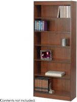 Safco 1513WL Veneer Baby Bookcase, 6 Shelf Quantity, Standard shelves hold up to 100 lbs, Offered in three widths and two heights, Shelves are 11.75" deep and adjust in 1.25" increments, 1/8", 3/4" Material Thickness, 100 lbs. Capacity - Shelf, 30" W x 12" D x 72" H, Walnut Color, UPC 073555151312 (1513WL 1513-WL 1513 WL SAFCO1513WL SAFCO-1513WL SAFCO 1513WL) 