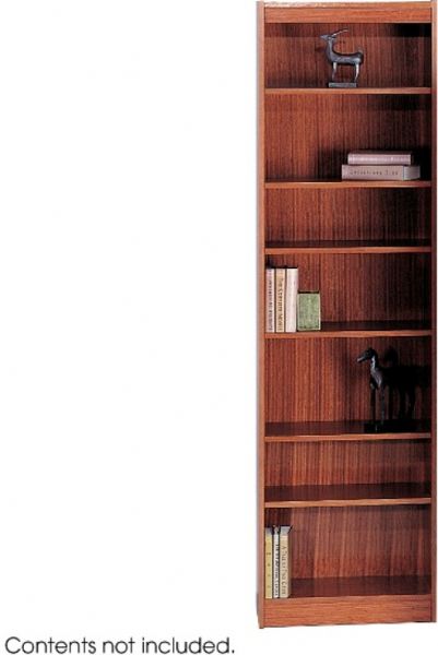 Safco 1515CY Veneer Baby Bookcase, 7 Shelves Quantity, All shelves are 11.75