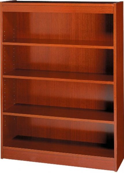 SAFCO 1553CY 4-Shelf Reinforced Square-Edge Veneer Bookcase Cherry  Assembly Required: Yes. Dimensions: 36