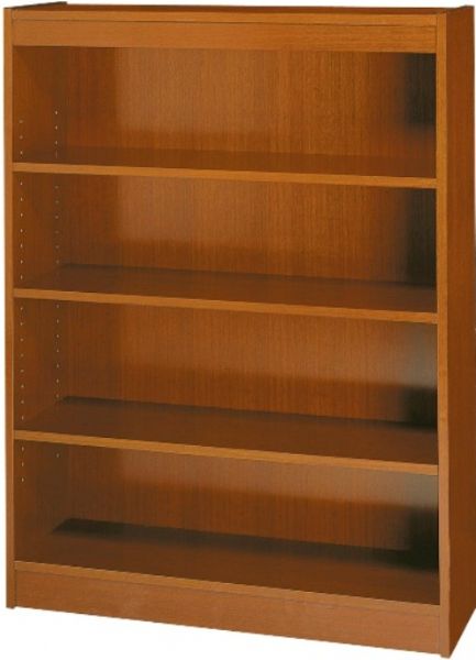 Safco 1553MO Reinforced Square-Edge Veneer Bookcase, Standard shelves hold 150 lbs, All cases are 36