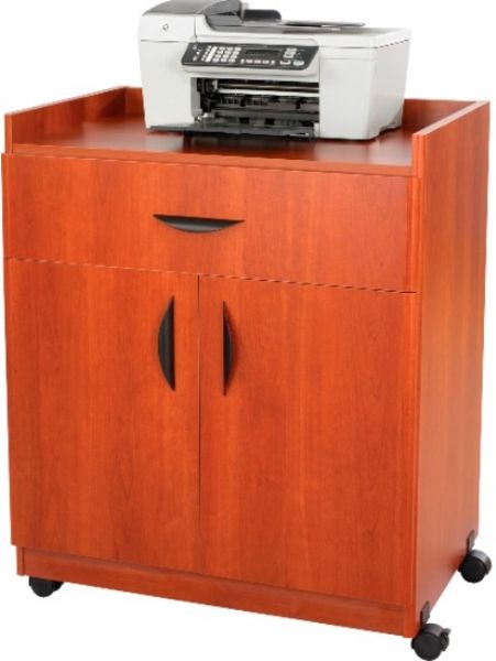 Safco 1852CY Deluxe Mobile Machine Stand, 200 lb Maximum Load Capacity, 4 Number of Casters, Locking Wheels Caster Type, Laminate Finishing, Scratch Resistant, Stain Resistant, 36.3