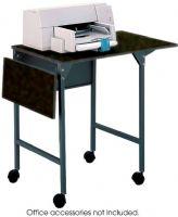 Safco 1876BL Printer Stand, 6 Number of Casters, 150 lbs total Capacity, Tubular steel construction with laminate top, 26.75" H x 36" W x 18" D Overall, UPC 073555187625 (1876BL 1876-BL 1876 BL SAFCO1876BL SAFCO-1876BL SAFCO 1876BL) 
