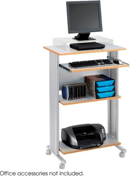 Safco 1923GR Muv Stand-up Workstation, High for stand-up computer use, 31.5