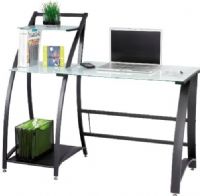 Safco 1936TG Xpressions Computer Workstation, Computer desk Desk Type, Glass Top Material - Tempered Glass, Metal Base Material, Durable steel frame, 53.25" W x 23.25" D x 45" H Overall, UPC 073555193640, Black Color (1936TG 1936-TG 1936 TG SAFCO1936TG SAFCO-1936TG SAFCO 1936TG) 