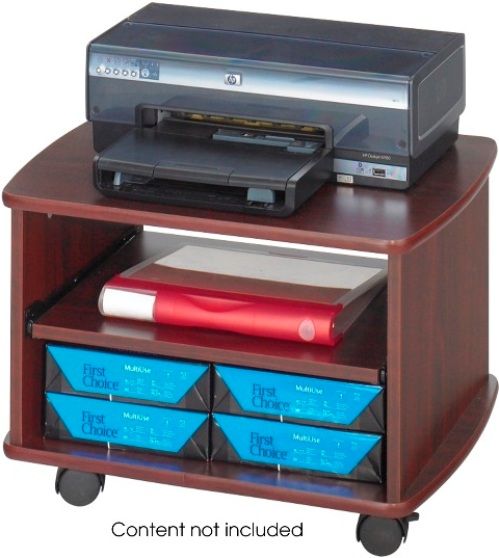 Safco 1954MH Picco Duo Printer Stand, 1 Printer Capacity, 5