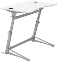 Safco 1959WH Verve Standing Desk, 36-42" Adjustability - Height, 0-13 degrees Adjustability - Tilt, Contoured tabletop adjusts from 0 to 15 degrees to suit individual users and projects, Sturdy stainless steel base and laminate top for long-lasting durability, Two integrated cup holders in the tabletop for secure storage of coffee, water or other beverages, UPC 073555195996, White Finish (1959WH 1959-WH 1959 WH SAFCO1959WH SAFCO-1959-WH SAFCO 1959 WH) 