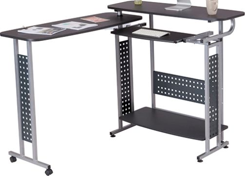 Safco 1974BL Scoot Shift Standing-Height Desk with Rotating Work Surface, Versatile, standing-height desk option that can help save space, Constructed of a durable steel frame with powder coat finish for chip resistance, Durable laminate desktop, Complements the entire Scoot line of products, Top portion swings open to provide additional workspace or nests to reduce footprint of the product, UPC 073555197426, Black Finish (1974BL 1974-BL 1974 BL SAFCO1974BL SAFCO-1974-BL SAFCO 1974 BL)