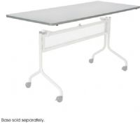 Safco 2067GR Impromptu Mobile Training Table Rectangle Top, Laminate training table top with vinyl edge band, 1" thick high-pressure laminate with durable vinyl edge band, 72" W x 24" D x 1" H, Gray Color, UPC 073555206739 (2067GR 2067-GR 2067 GR SAFCO2067GR SAFCO-2067GR SAFCO 2067GR) 