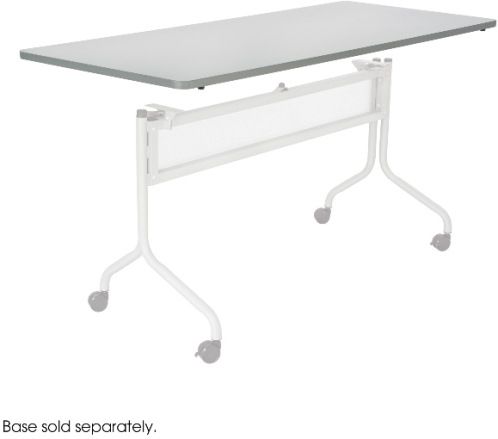 Safco 2067GR Impromptu Mobile Training Table Rectangle Top, Laminate training table top with vinyl edge band, 1