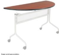 Safco 2068CY Impromptu Mobile Training Table Top, Training table top with vinyl edge band, Half round shape, 1" Thick high-pressure laminate with durable vinyl edge band, Top folds down easily for nesting and storage, Ideal for training rooms, conference rooms, mail rooms or media centers, Cherry  Finish, UPC 073555206852 (2068CY 2068-CY 2068 CY SAFCO2068CY SAFCO-2068CY SAFCO 2068CY) 
