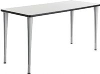 Safco 2091GRSL Rumba Tables, Fixed Post Leg Table With Glides, Powder Coat Paint / Finish, 60" W x 24" D Top Dimensions, Configure multiple styles to space needs, Cast aluminum Post Leg base, 1" high-pressure laminate tops with 3mm vinyl t-molded edging, Leveler glides, Tabletop with base, UPC 073555209143, Gray top and silver base Finish (2091GRSL 2091-GRSL 2091 GRSL SAFCO2091GRSL SAFCO 2091 GRSL SAFCO-2091-GRSL) 