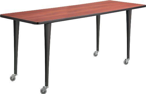 Safco 2092CYBL Rumba Tables, Fixed Post Leg Table with Casters, Configure multiple styles to space needs, Cast aluminum Post Leg base, 1