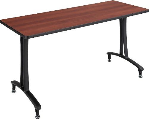 Safco 2095CYBL Rumba T-Leg Table, Cast aluminum T-Leg base, Rectangle, 60 x 24