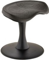 Safco 2270BL Focal Fidget Active Stool - 14" H, Seat pan 16" wide for a comfortable, spacious seating option, Rated up to 300 lbs., Comfortable EVA foam seat cushion features contours for increased comfort and proper usage, Constructed with ABS Plastic and reinforced nylon for durability, Steel support leg provides a sturdy base, Lightweight design for easy portability, Black Finsih, UPC 073555227024 (2270BL 2270-BL 2270 BL SAFCO2270BL SAFCO-2270-BL SAFCO 2270 BL)  