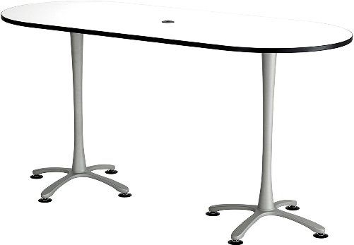 Safco 2551DWSL Cha-Cha Conference Table Racetrack, All tops have 1