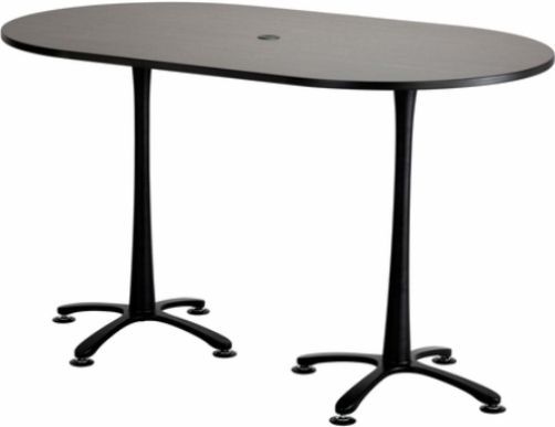 Safco 2552ANBL Cha-Cha Bistro-Height Teaming Table, All tops have 1