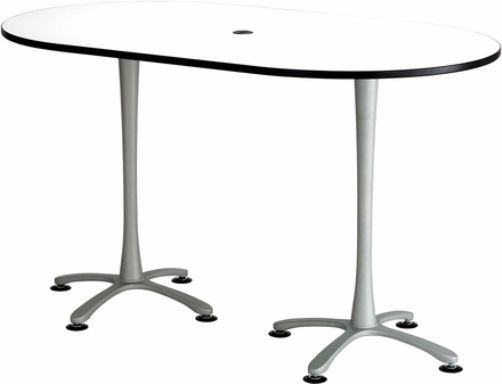 Safco 2552DWSL Cha-Cha Bistro-Height Teaming Table, All tops have 1
