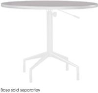 Safco 2653GR RSVP Series Round Table Top, 36" round table top, Durable laminate provides years of use, Pneumatic base with comfortable height adjustment, UPC 073555265330, Gray Color (2653GR 2653-GR 2653 GR SAFCO2653GR SAFCO-2653GR SAFCO 2653GR) 