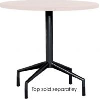 Safco 2656BL RSVP Fixed Base, Steel frame with black powder-coat finish, Includes 4 legs for durable base, Can be used with different RSVP table top, 28" W x 28" D x 29" H Dimensions, UPC 073555265620 (2656BL 2656-BL 2656 BL SAFCO2656BL SAFCO-2656BL SAFCO 2656BL) 