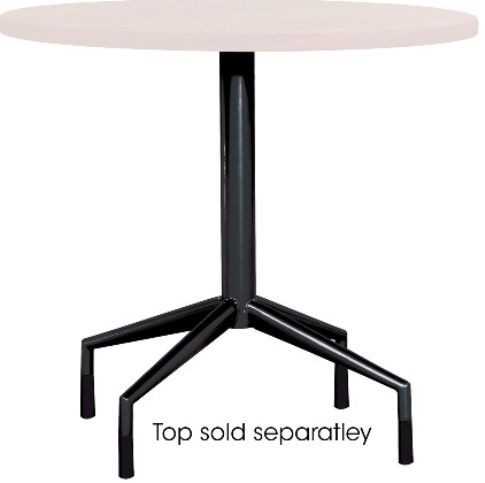 Safco 2656BL RSVP Fixed Base, Steel frame with black powder-coat finish, Includes 4 legs for durable base, Can be used with different RSVP table top, 28