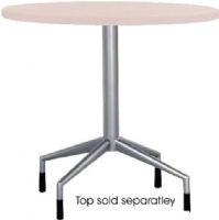 Safco 2656SL RSVP Fixed Base, Steel frame with Silver powder-coat finish, Includes 4 legs for durable base, Can be used with different RSVP table top, 28" W x 28" D x 29" H Dimensions, UPC 073555265613 (2656SL 2656-SL 2656 SL SAFCO2656SL SAFCO-2656SL SAFCO 2656SL) 