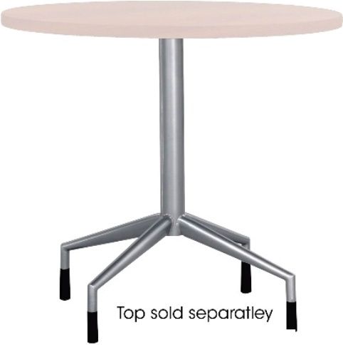 Safco 2656SL RSVP Fixed Base, Steel frame with Silver powder-coat finish, Includes 4 legs for durable base, Can be used with different RSVP table top, 28