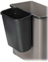 Safco 2944BL Paper Pitch, Recycling station, Easy lift off and repositioning, Polyethylene plastic construction, Capacity is 7 quarts, Set of 12, Black Color, UPC 073555294422 (SAFCO2944BL SAFCO-2944BL SAFCO 2944BL 2944BL 2944-BL 2944 BL) 
