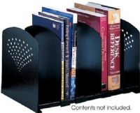 Safco 3116BL Five Section Adjustable Bookrack, Extra sturdy and useful, Easily customized to change compartment sizes, Includes four adjustable/removable dividers, Attractive contemporary design, 10" H x 17.63" W x 9.63" D Overall, Black Color, UPC 073555311624 (3116BL 3116-BL 3116 BL SAFCO3116BL SAFCO-3116BL SAFCO 3116BL) 