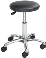 Safco 3434BL Economy Lab Stool, Lab stool Product Type, Metal Frame Material, Plastic Seat Material, 18" dia. x 16" to 21" H Overall, Black Color, UPC 073555343427 (3434BL 3434-BL 3434 BL SAFCO3434BL SAFCO-3434BL SAFCO 3434BL) 