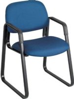 Safco 3452BU Cava Collection Sled Base Guest Chair, 16 gauge steel frame, 12mm thick plywood back/seat Material Thickness, 250 lbs. Capacity - Weight, 100% Polyester Upholstery, 20" W x 18" D Seat Size, 20" W x 14" H Back Size, 18.50" Seat Height, 24" dia. Base Size, 22.50" W x 24" D x 32.50" H Dimensions, Blue Color, UPC 073555345254 (3452BU 3452-BU 3452 BU SAFCO3452BU SAFCO-3452BU SAFCO 3452BU) 