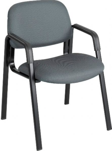 Safco 3453CH Cava Collection Straight Leg Guest Chair, Integrated Arms, 20