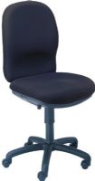 Safco 3460BL Ambition Push Button High Back Chair, 17" to 21" Seat Height, 21.50" W x 20.50" Seat Size, 19.50" W x 24.50" Back Size, 24" D x 39" to 43" H Dimensions, Pneumatic Seat Height Adjustment, Tilt Tension/Tilt Lock, Black Finish, UPC 073555346022 (3460BL 3460-BL 3460 BL  SAFCO3460BL SAFCO-3460BL SAFCO 3460BL) 