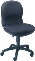 Safco 3461BL Ambition Push Button Mid Back Chair, 17" to 21" Seat Height, 21.50" W x 20.50" Seat Size, 19.50" W x 18" Back Size, 24" Dia. x 35" to 39" H, Tilt with tilt lock and tension control, Black Finish, UPC 073555346121 (3461BL 3461-BL 3461 BL SAFCO3461BL SAFCO-3461BL SAFCO 3461BL) 