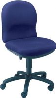 Safco 3461BU Ambition Push Button Mid Back Chair, 17" to 21" Seat Height, 21.50" W x 20.50" Seat Size, 19.50" W x 18" Back Size, 24" Dia. x 35" to 39" H, Tilt with tilt lock and tension control, Blue Finish, UPC 073555346152 (3461BU 3461-BU 3461 BU SAFCO3461BU SAFCO-3461BU SAFCO 3461BU) 