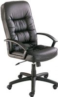 Safco 3470BL Serenity High Back Executive Chair, 17 - 21" Seat Height, 21" W x 19.5" D Seat, 21" W x 30" H Back, 44" - 48"H Overall Height Range, 26" Dia. x 44" to 48" H. Dimensions, Swivel/tilt mechanism that provides 360 movement, Pneumatic seat height control, Upholstered in luxurious Black leather, UPC 073555347029, Black Finish (3470BL 3470-BL 3470 BL SAFCO3470BL SAFCO-3470BL SAFCO 3470BL) 