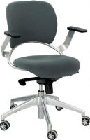 Safco 3477GR Groove Task Chair, Several Upholstery Choices, Polyurethane Arms, Dual Wheel Hooded Carpet Casters, Nylon Fabric, 250 Max Weight, 34.5" - 40" Height, 17.5" Back Width, 18.5" - 24" Seat Height, 18" Seat Depth, 12.5" Back Height from Seat, 18.5" Seat Width, Pneumatic Seat Adjustment, 360 Degree Swivel Seat, Tilt Lock, Tilt Tension, Gray Finish, UPC 073555347739 (3477GR SAFCO3477GR SAFCO-3477GR SAFCO 3477GR) 