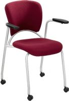 Safco 3478BG Groove Guest Chair, Interesting design and shape for anyone seeking something different, Smooth oval, cross curving shape and frame, 25.50" W x 22" D x 32" H. Overall, Burgundy Finish, UPC 073555347814 (3478BG 3478-BG 3478 BG SAFCO3478BG SAFCO-3478BG SAFCO 3478BG) 